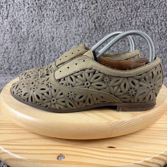 Ralph Lauren Denim Supply Shoes Hope Women 7 Wingtip Loafer Slip On Leather Flat - Picture 1 of 9